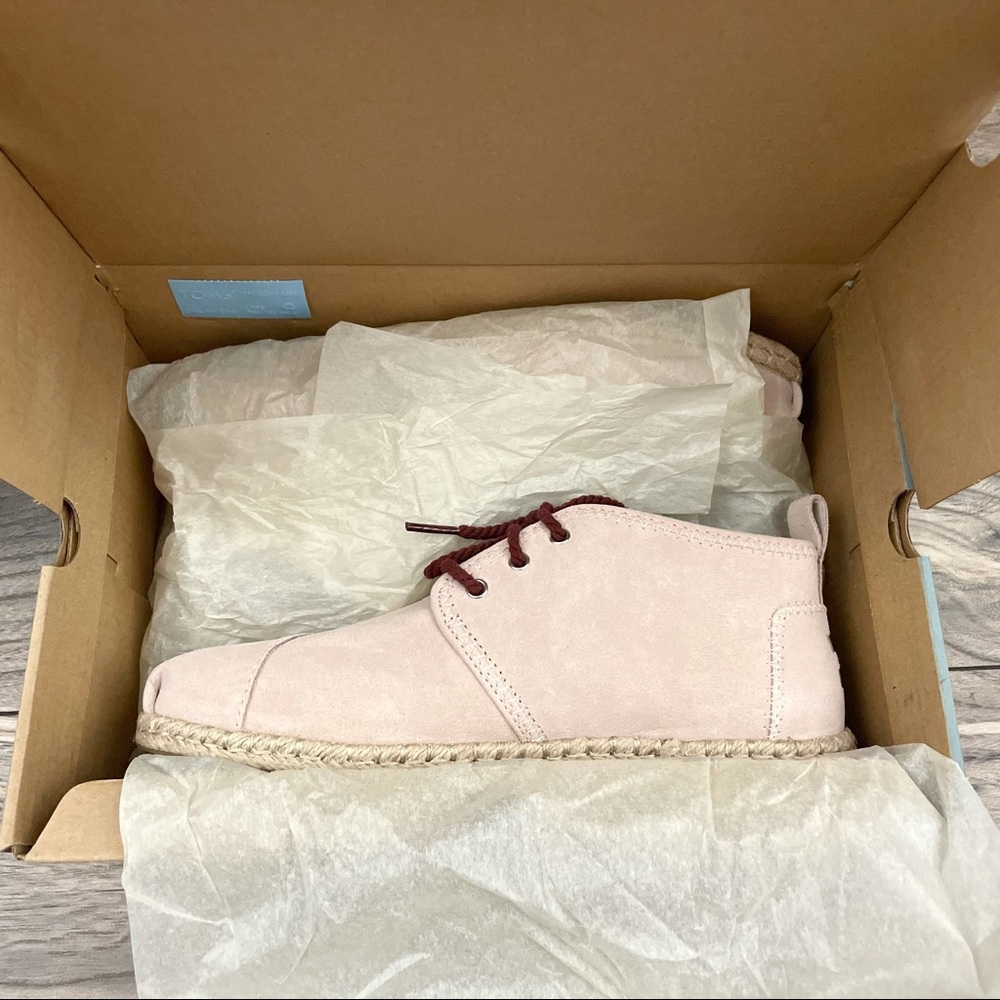 NIB Toms Bota Floral Embroidery Rope Sole Bootie - Picture 10 of 13